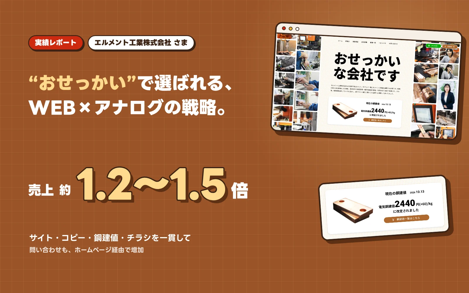 “おせっかい”で選ばれて、売上を約1.2〜1.5倍にした。